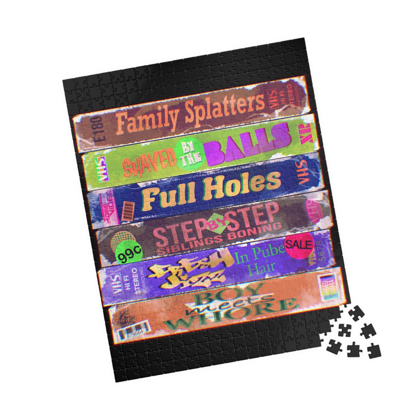 Dirty 90s VHS Puzzle (110, 252, 500-piece)