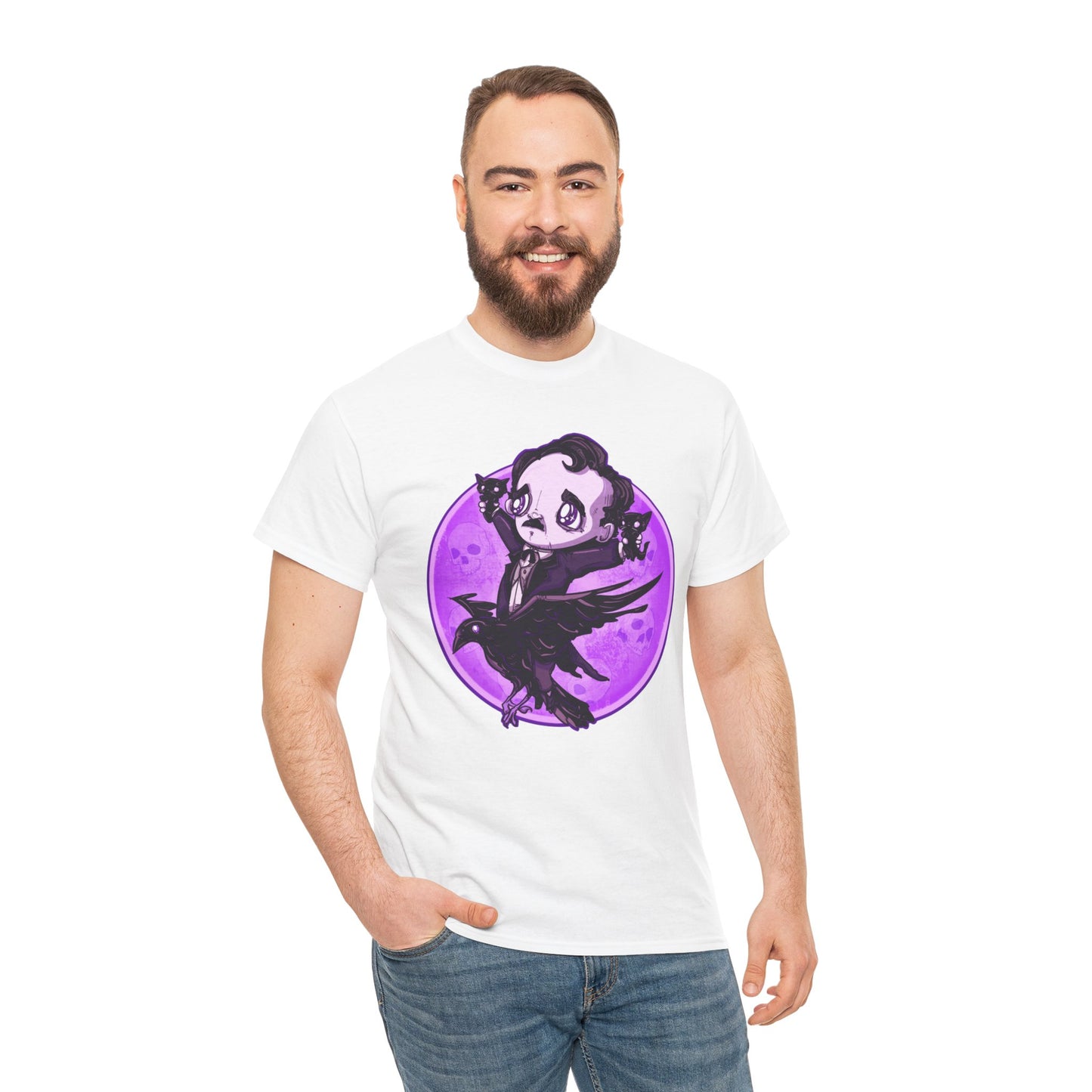 Poe Is Coming Unisex Heavy Cotton Tee