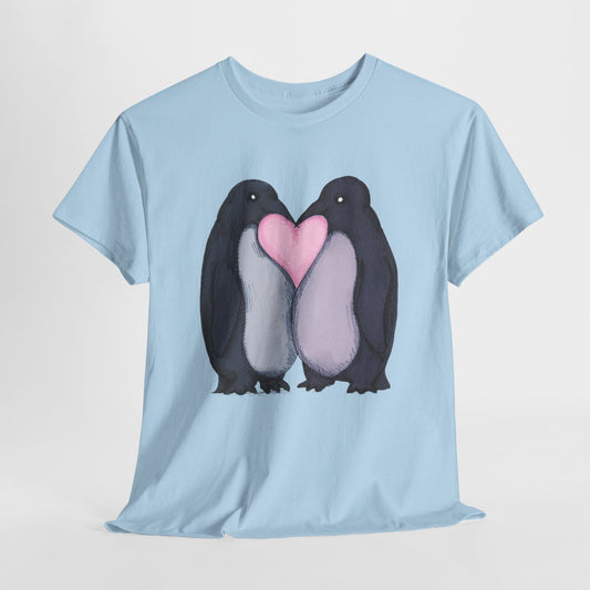Penguin Kiss Unisex Heavy Cotton Tee