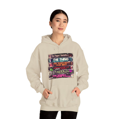 Adult Horror VHS Unisex Heavy Blend Hooded Sweatshirt