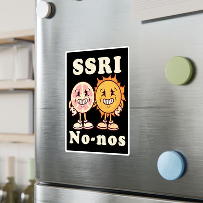 SSRI No-nos Cats Kiss-Cut Vinyl Decal
