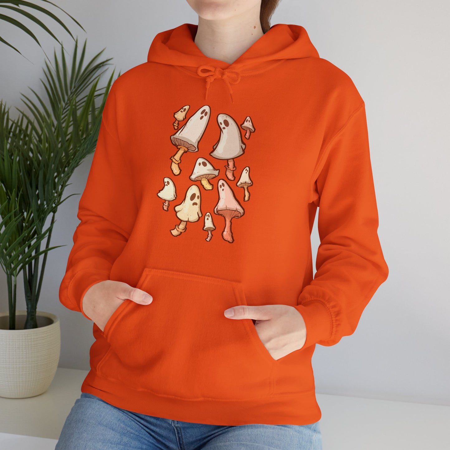 Spooky Mushrooms Unisex Heavy Blend Hooded Sweatshirt