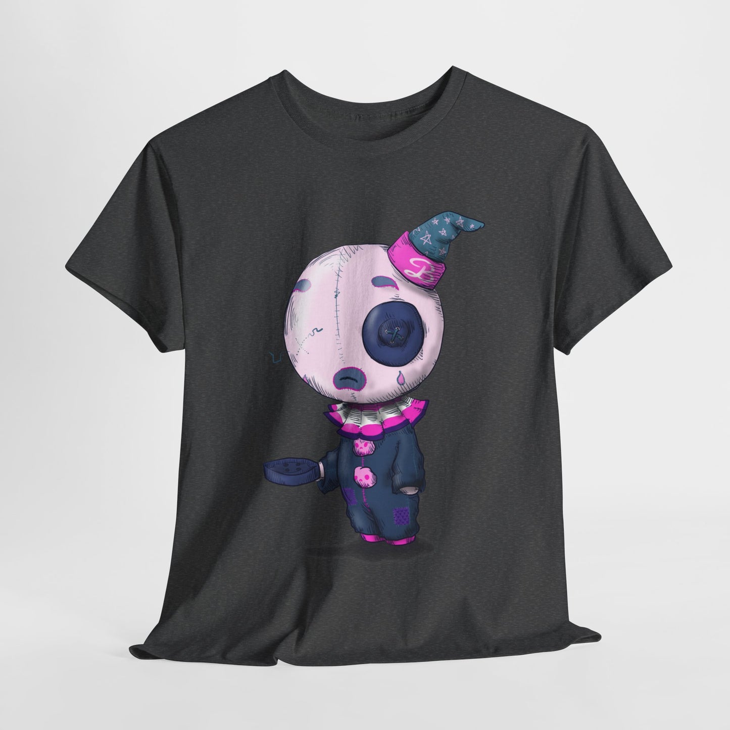 Buttons The Clown Unisex Heavy Cotton Tee