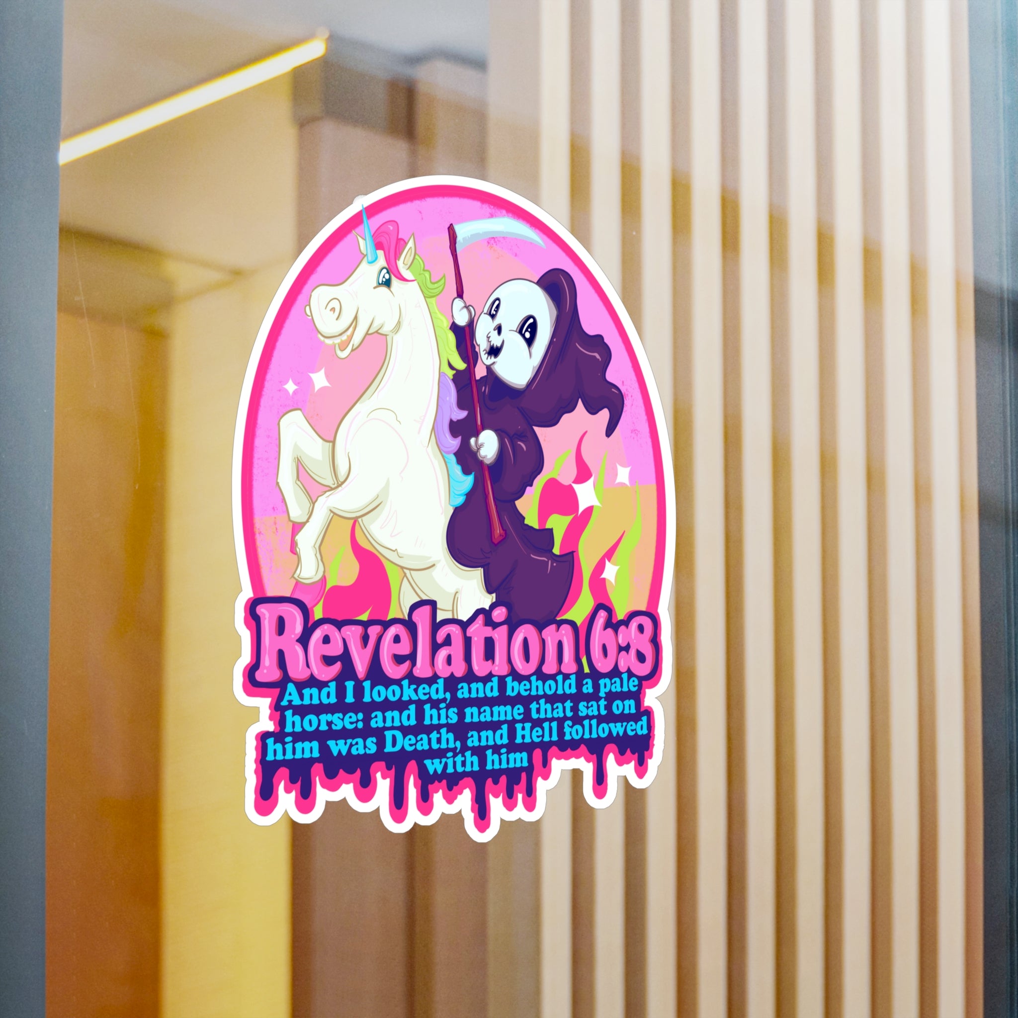 Revelation 6:8 Sticker for Sale by LVBART