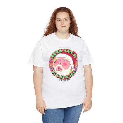 Santa Is Cumming Unisex Heavy Cotton Tee