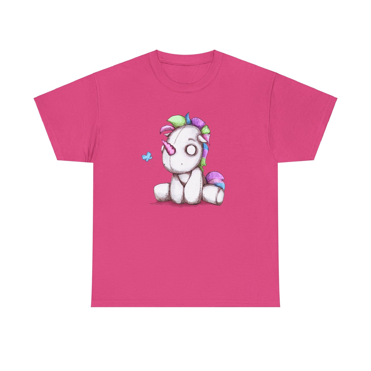Plushie Unicorn Unisex Heavy Cotton Tee