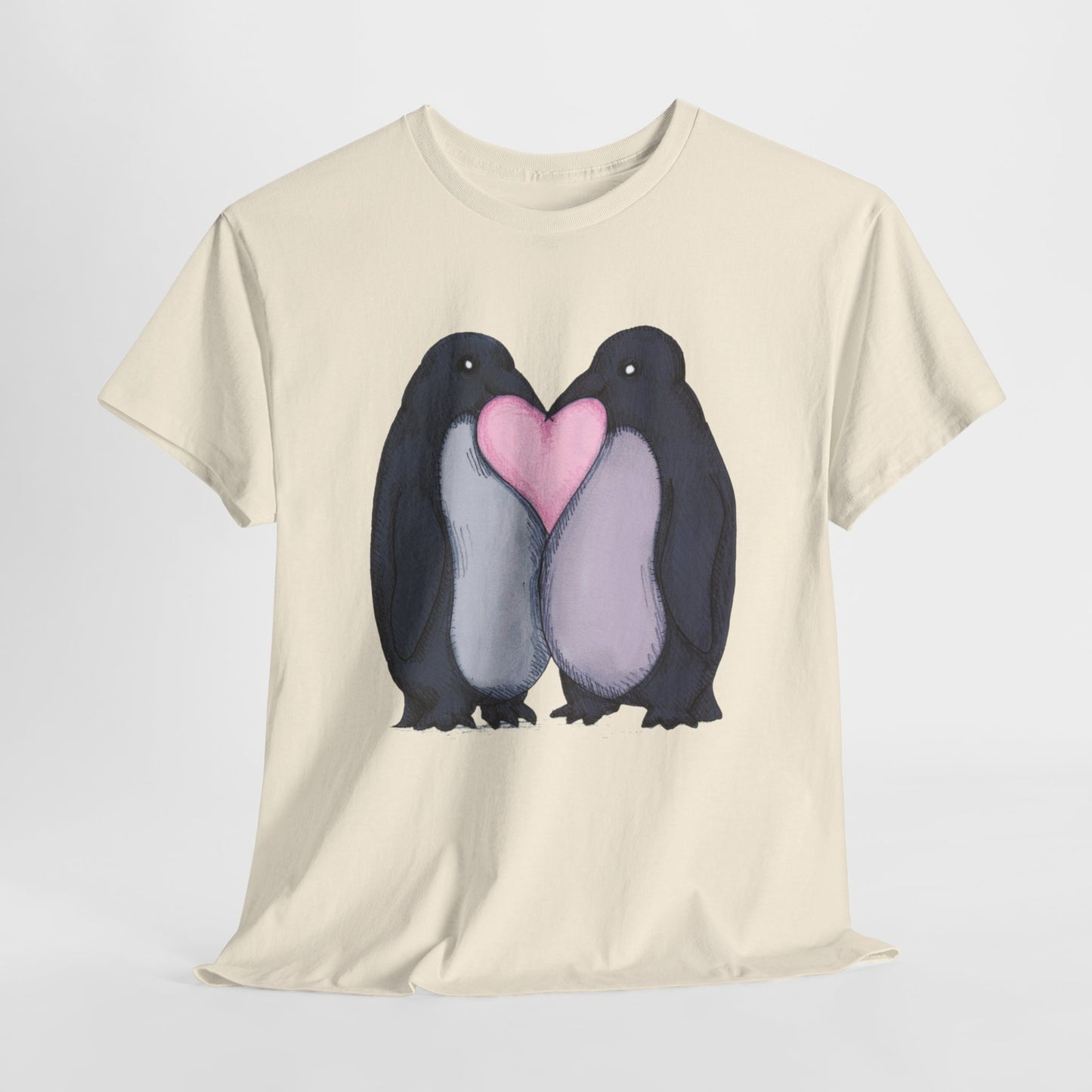 Penguin Kiss Unisex Heavy Cotton Tee
