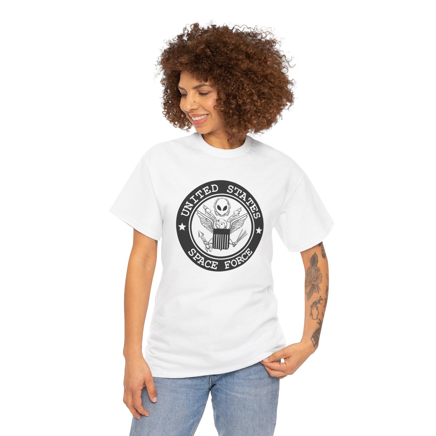 United States Space Force Unisex Heavy Cotton Tee