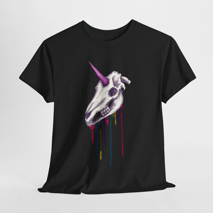 Unicorn Skull Unisex Heavy Cotton Tee