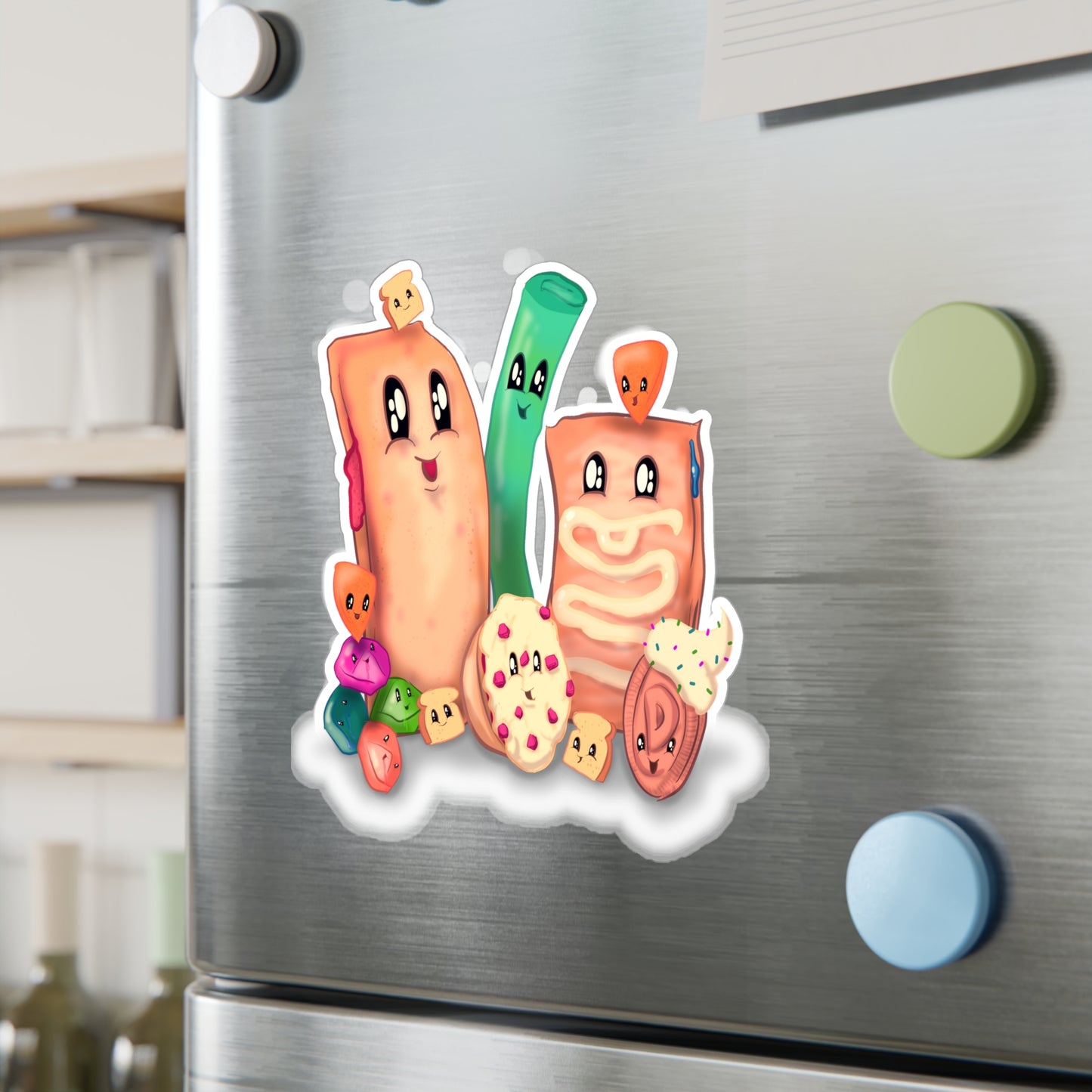 90s Foods Kiss-Cut Vinyl Decal