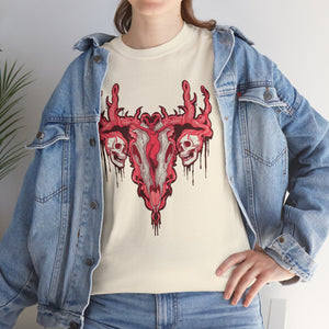 Uterus From Hell Unisex Heavy Cotton Tee