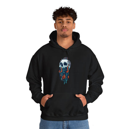 Elemental Skull Ocean Unisex Heavy Blend Hooded Sweatshirt