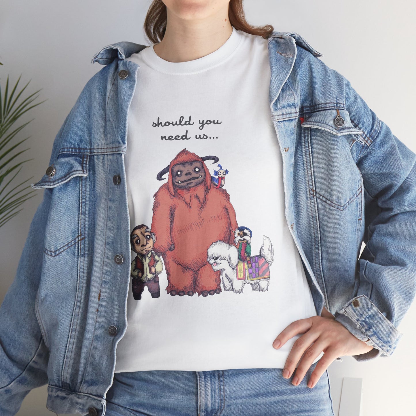 Should You Need Us Unisex Heavy Cotton Tee