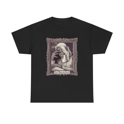 God Observes Earth Unisex Heavy Cotton Tee