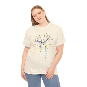 Tree Deer Unisex Heavy Cotton Tee