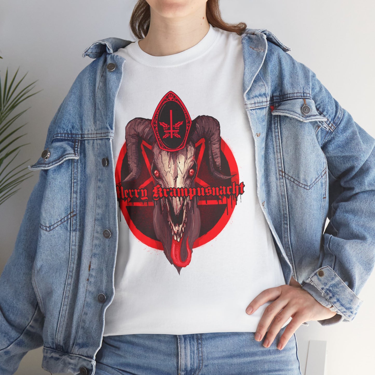 Merry Krampusnacht Unisex Heavy Cotton Tee