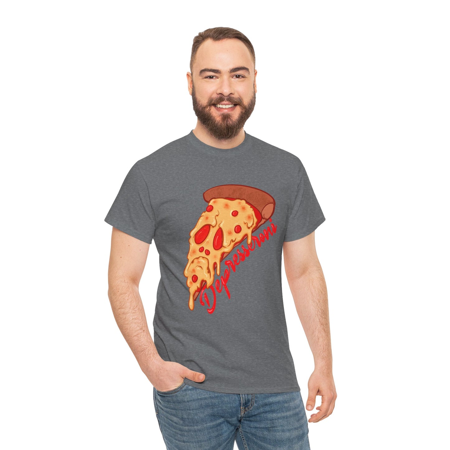 Depresseroni Unisex Heavy Cotton Tee
