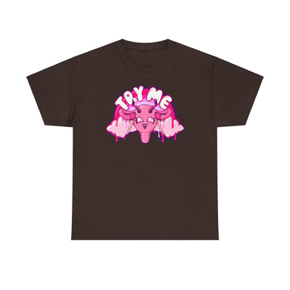 Try Me Uterus Unisex Heavy Cotton Tee