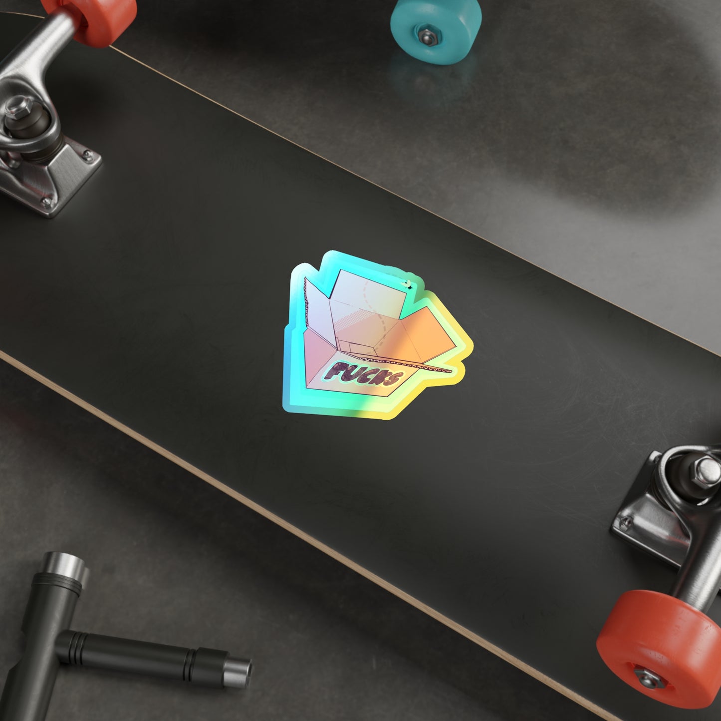 No Fucks Left Holographic Die-cut Stickers