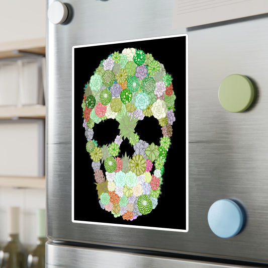 Succulent Skull Kiss-Cut Vinyl Decal