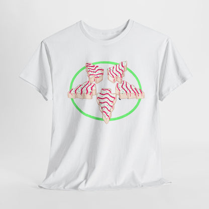 Christmas Tree Pentagram Cake Unisex Heavy Cotton Tee