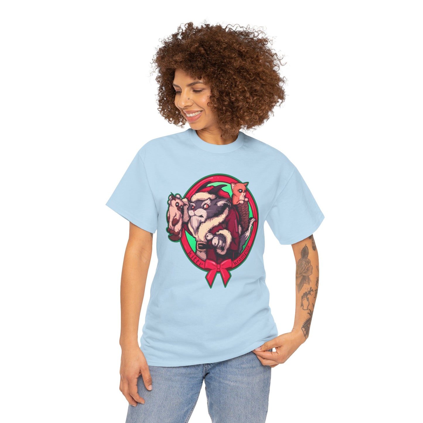 Kitty Krampus Unisex Heavy Cotton Tee