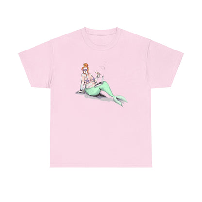 Pizza Mermaid Unisex Heavy Cotton Tee