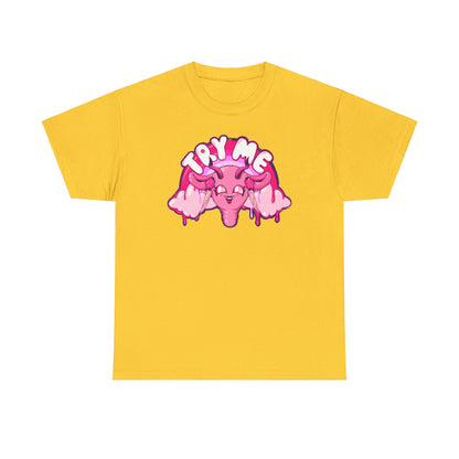 Try Me Uterus Unisex Heavy Cotton Tee