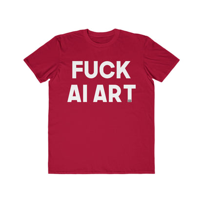 Fuck AI Art Men's Lightweight Fashion Tee