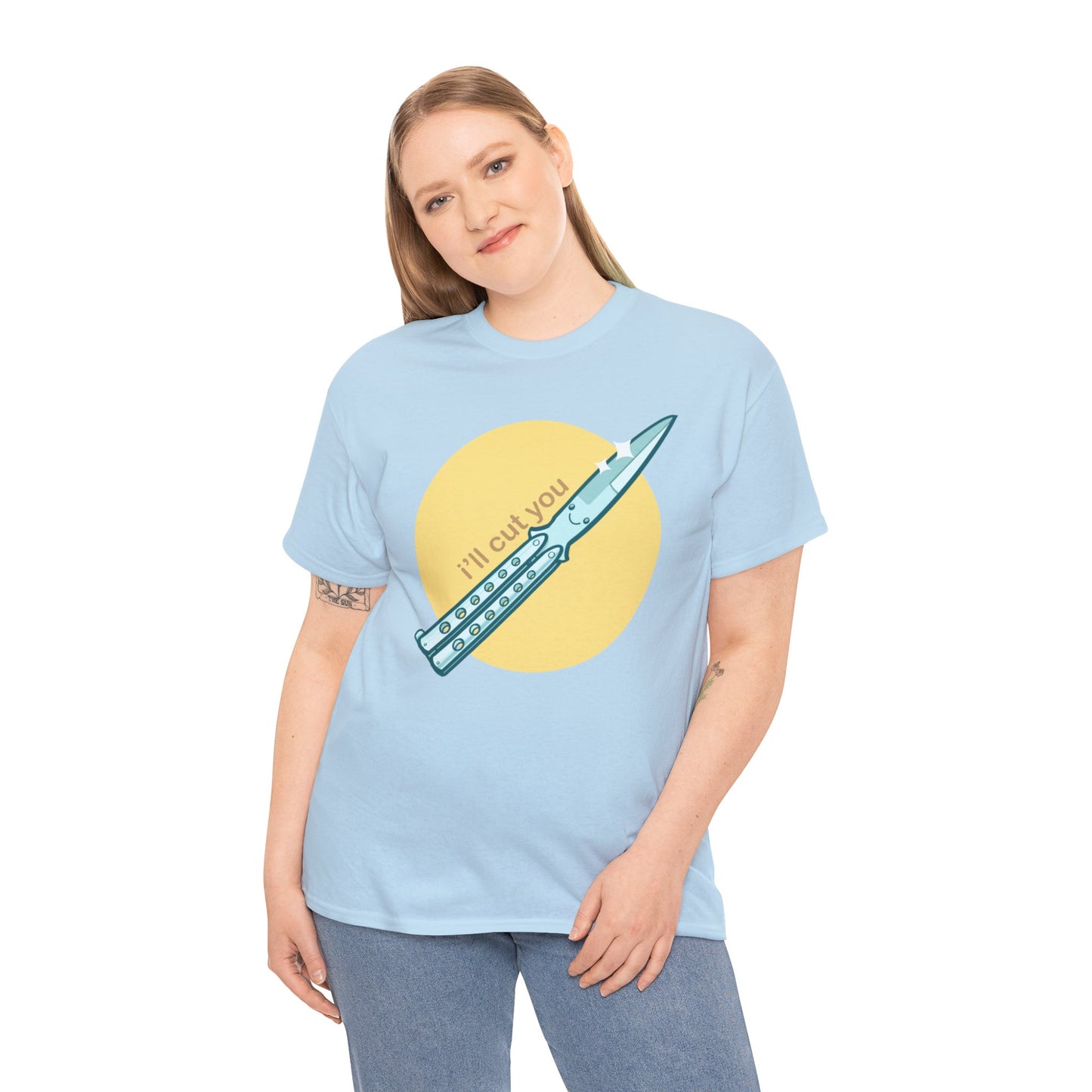 I'll Cut You Unisex Heavy Cotton Tee