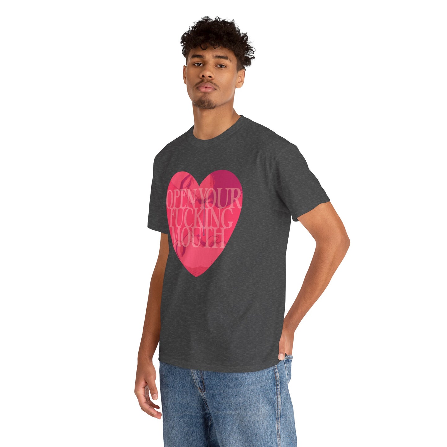 Open Your Mouth Unisex Heavy Cotton Tee