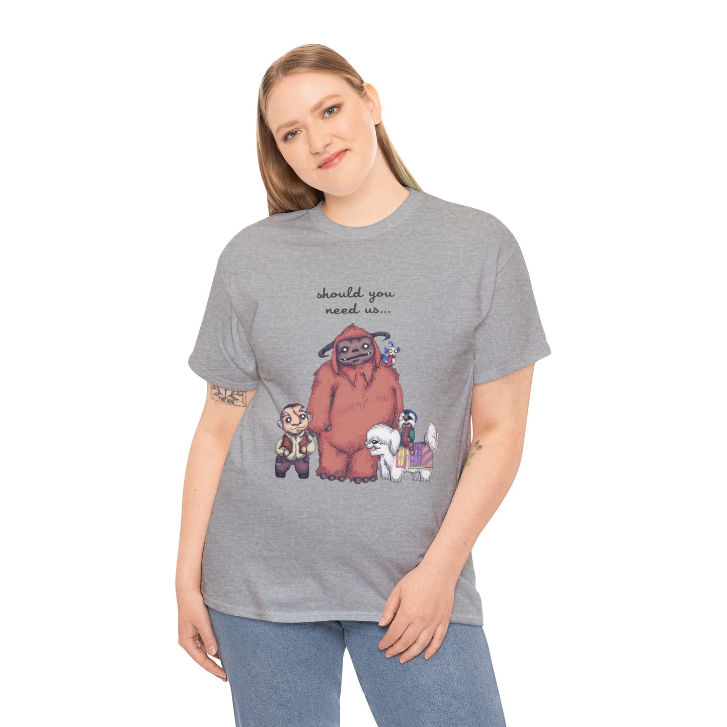 Should You Need Us Unisex Heavy Cotton Tee