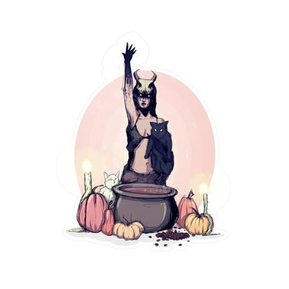 Coffee Witch Kiss-Cut Vinyl Decal