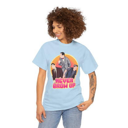 Never Grow Up Unisex Heavy Cotton Tee