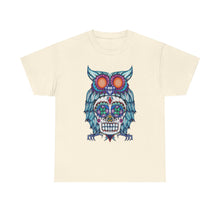 Sugar Skull Owl Unisex Heavy Cotton Tee