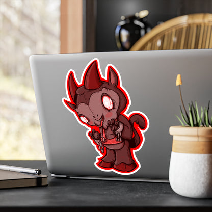 Plushie Krampus Kiss-Cut Vinyl Decal