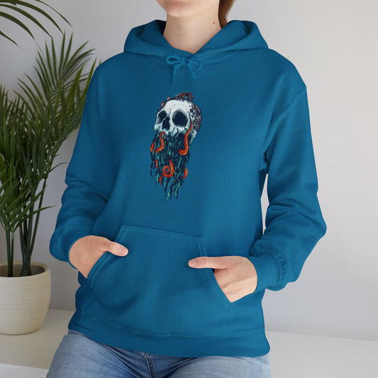 Elemental Skull Ocean Unisex Heavy Blend Hooded Sweatshirt