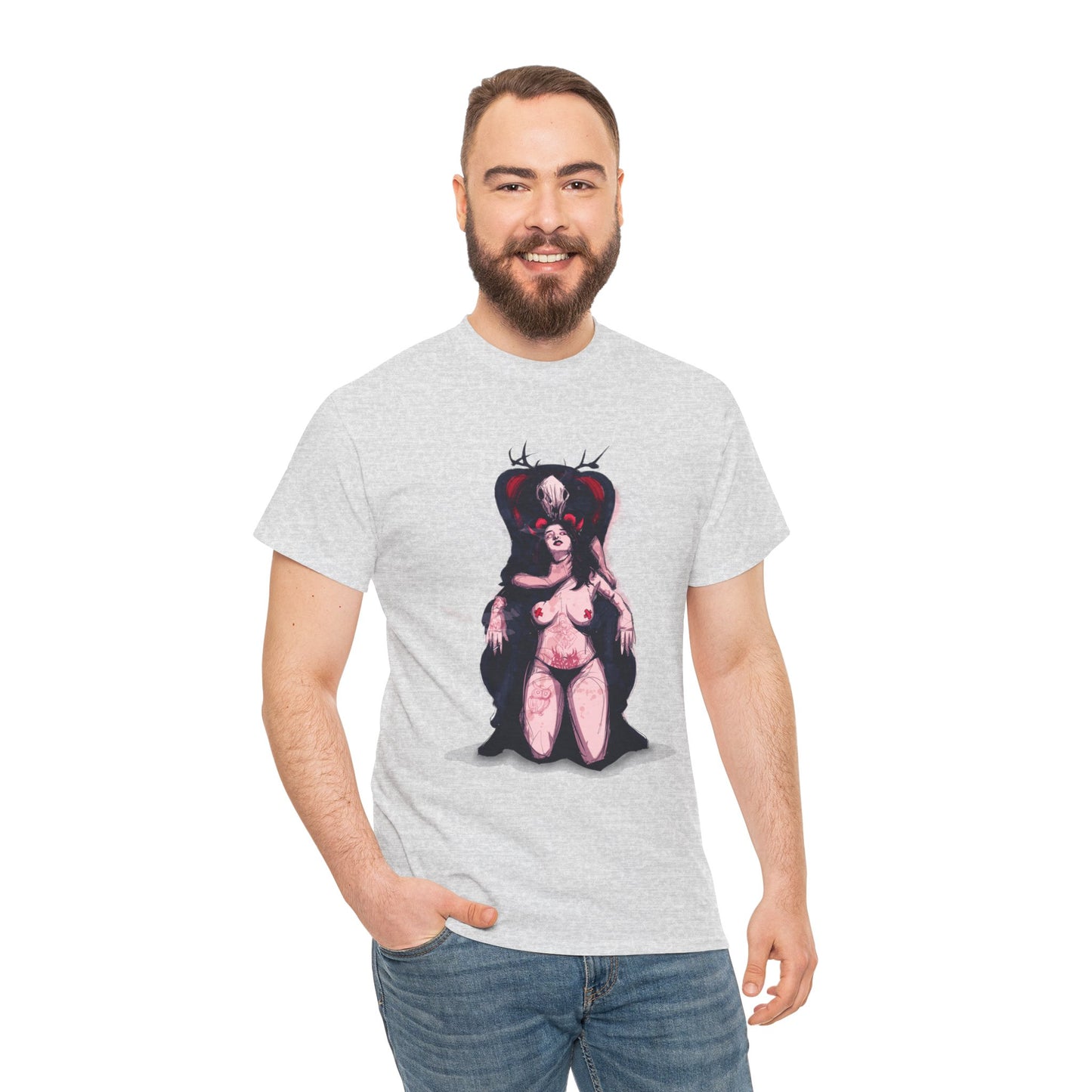 Deer Daddy Series 7: Daddy v Demoni  Unisex Heavy Cotton Tee