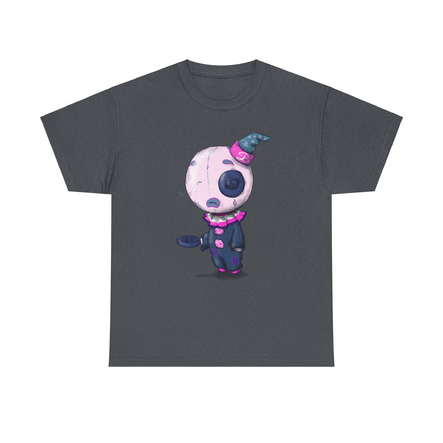 Buttons The Clown Unisex Heavy Cotton Tee