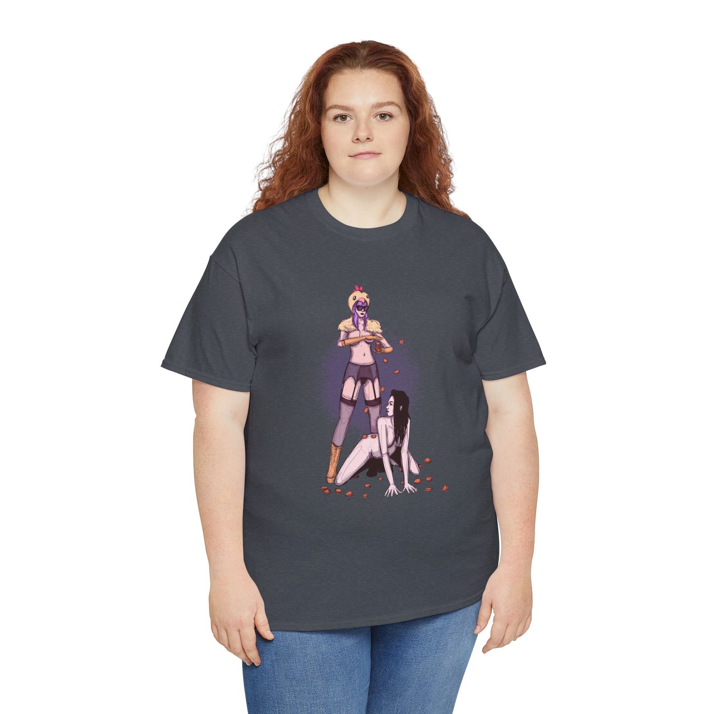 Chicken Nugget Rain Unisex Heavy Cotton Tee