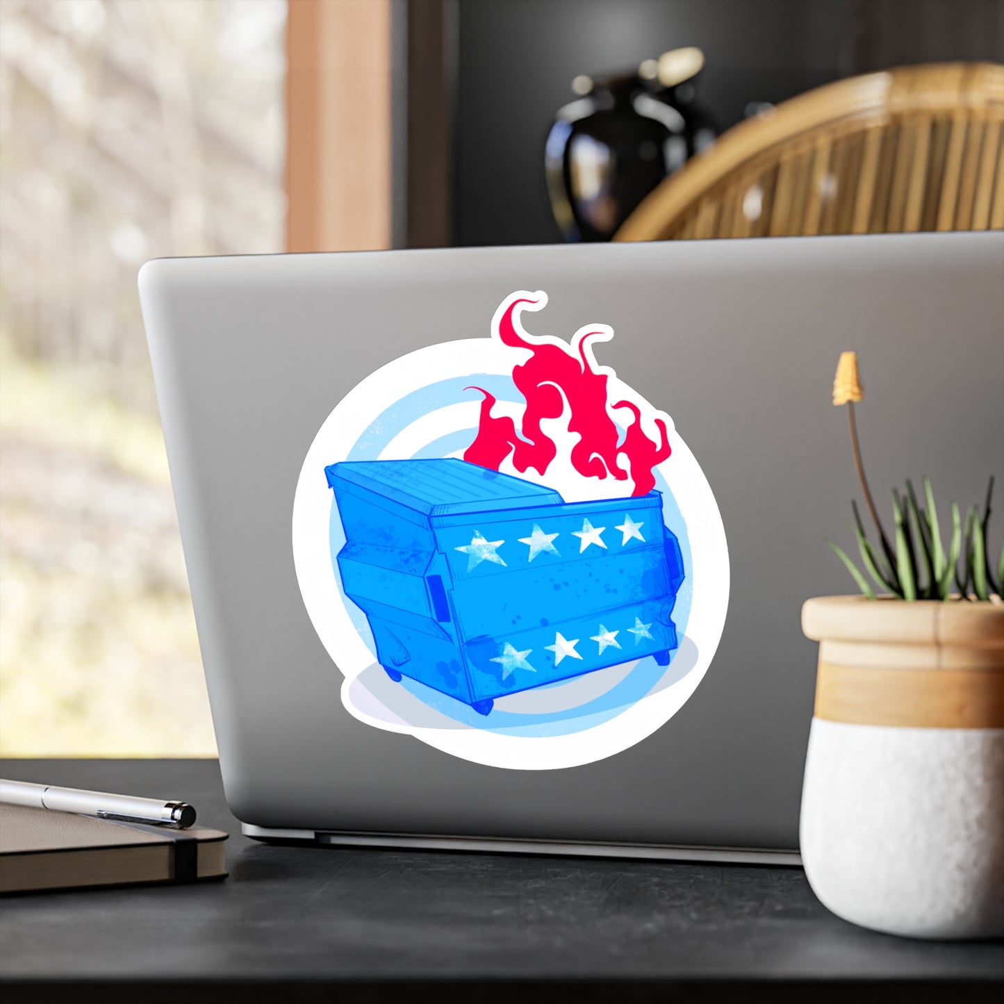 American Dumpster Fire Kiss-Cut Vinyl Decal