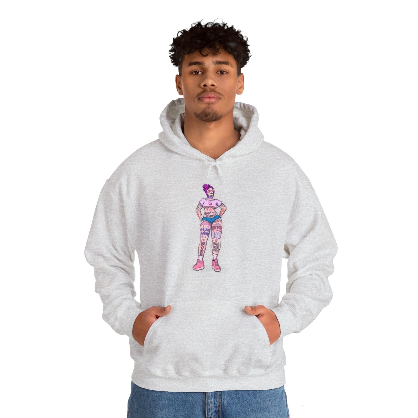 Antisocial Tattoos Unisex Heavy Blend Hooded Sweatshirt