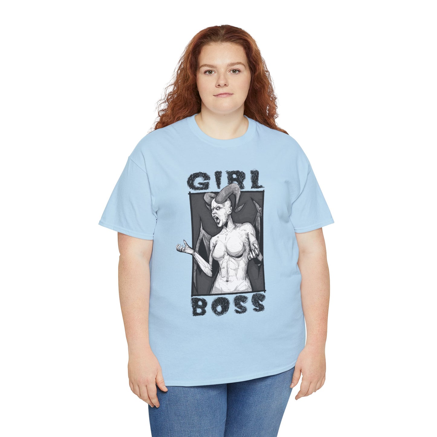 Girl Boss Unisex Heavy Cotton Tee