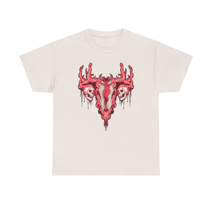 Uterus From Hell Unisex Heavy Cotton Tee