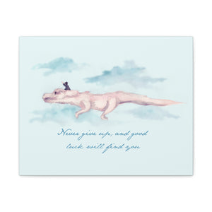 Never Give Up Canvas Gallery Wrapped Art Print