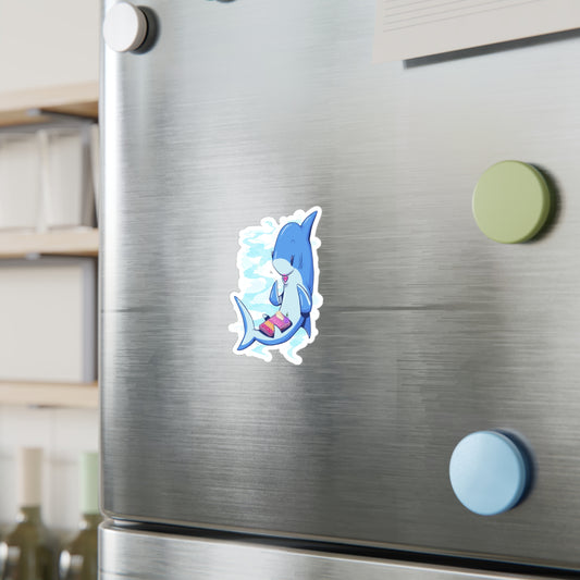 Shark-coochie Kiss-Cut Vinyl Decal