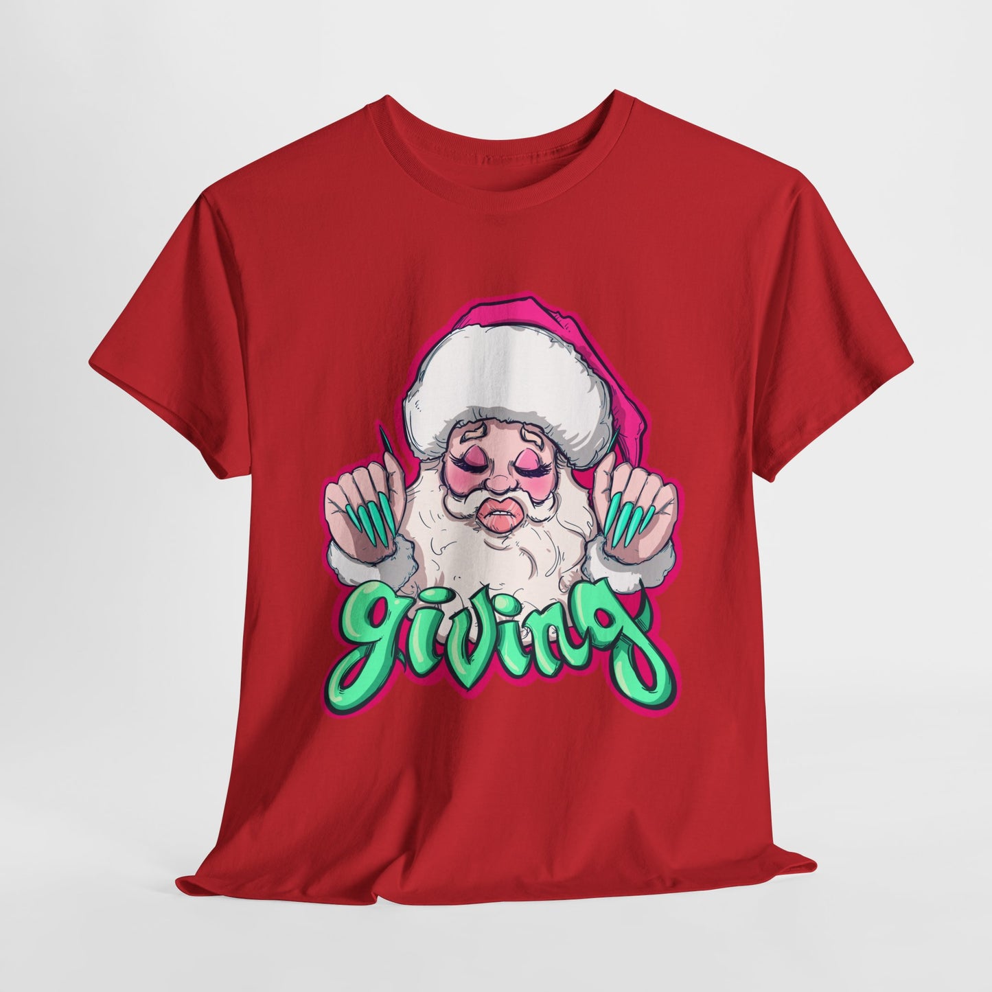 He Is Giving Unisex Heavy Cotton Tee