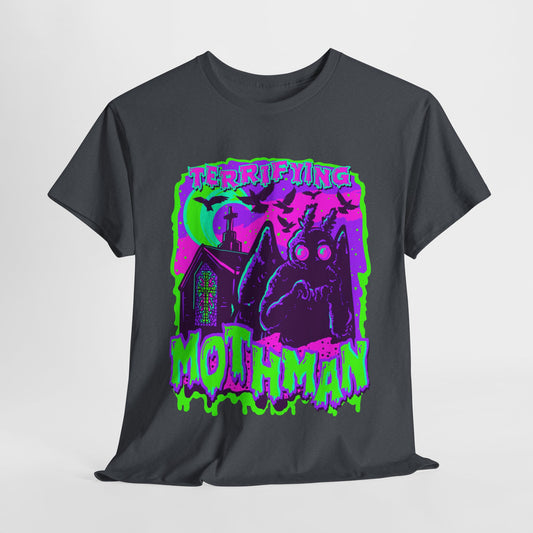 Terrifying Mothman Unisex Heavy Cotton Tee