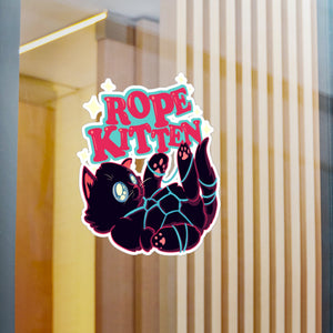 Rope Kitten Kiss-Cut Vinyl Decal