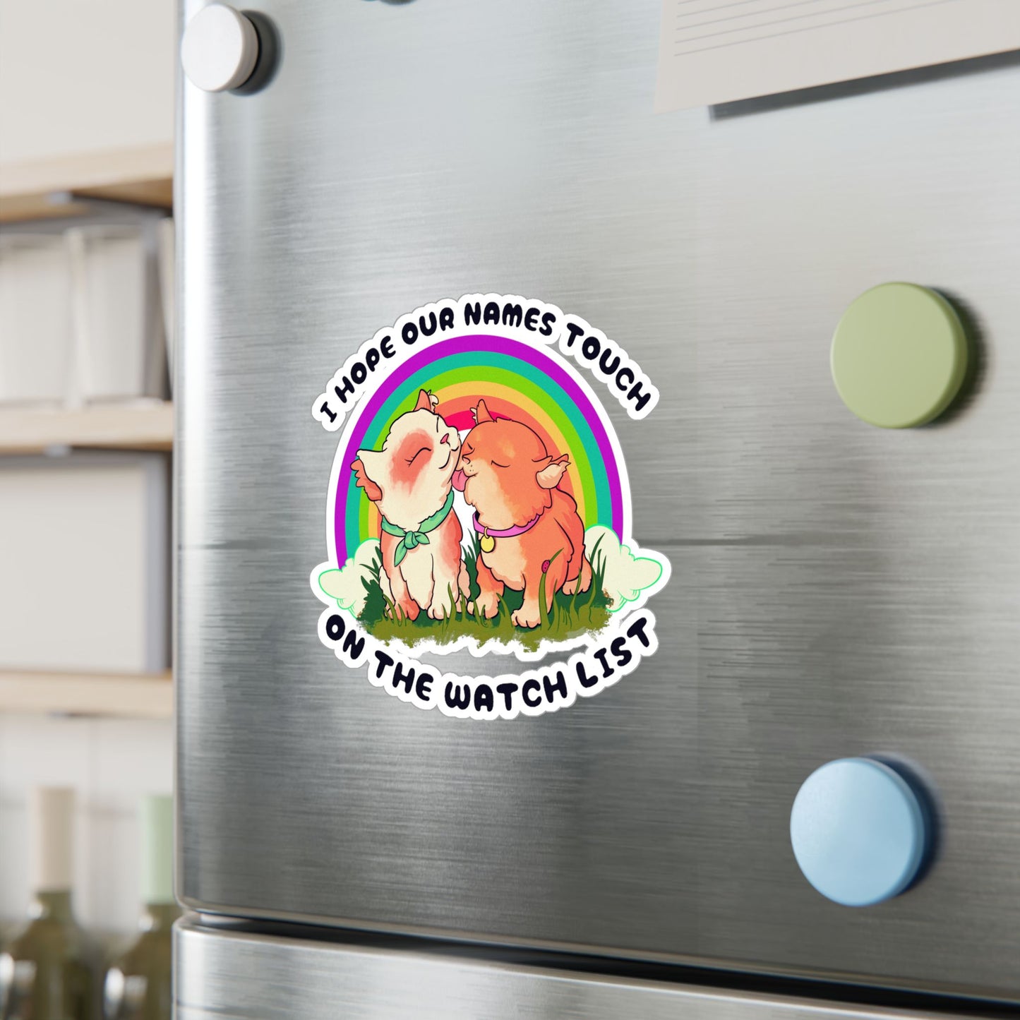 Watchlist Cats Kiss-Cut Vinyl Decal
